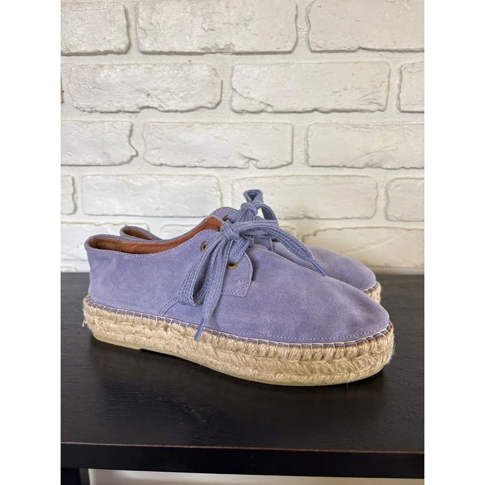 Fly‎ London Lace-up Leather Espadrilles Shoes Women's Size 39 / 8